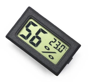 Цифровой гигрометр и термометр с ЖК дисплеем LCD -50 ~ 70° C градусник влагомер FY-11 (611947927) Черный
