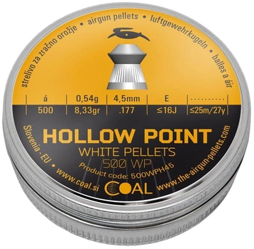 Пули пневматические Coal Hollow Point 4.5 калибр 500 шт (39840014)