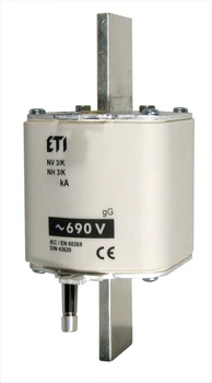 Запобіжник з бойком ETI NH-3/K gG 300A 690V KOMBI 120kA 4115121 ножовий універсальний
