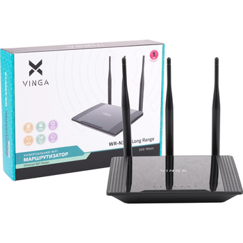 Маршрутизатор Vinga WR-N300 LONG RANGE (WR-N300-LR)