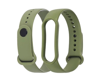 Силіконовий ремінець Anchor для Xiaomi Mi Band 5 / Mi Band 6 / Mi Band 7 Темно-зелений КОД:29797
