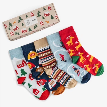 Набір з 5 пар шкарпеток в подарунковій коробці Dodo Socks - Holiday 44-46