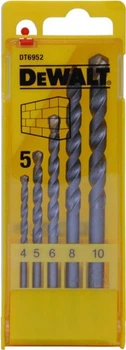 Набір свердел DeWalt для бетону 5 шт. (DT6952)