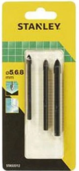 Набор сверел по плитке Stanley 5, 6, 8 мм 3 шт (STA53312)