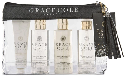 Набор для женщин Grace Cole Travel Set Nectarine Blossom & Grapefruit + косметичка (5055443696551)