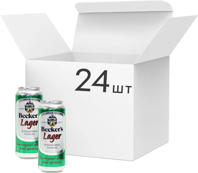 Beckers Lager світле фільтроване 0,5 л × 24