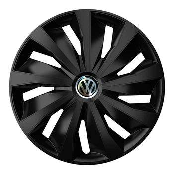 Автомобильные колпаки 4 Racing Grip Pro Black R15 4 шт. (с логотипом Volkswagen)