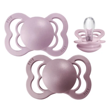 Пустышка BIBS Supreme Dusky Lilac + Heather Silicone 6-36 мес. 2 шт.