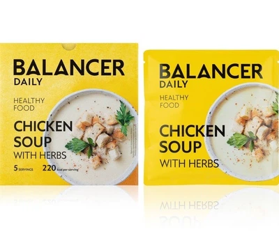 Протеиновый коктейль GreenWay BALANCER со вкусом «Куриный суп с зеленью», 5 шт. (01218)