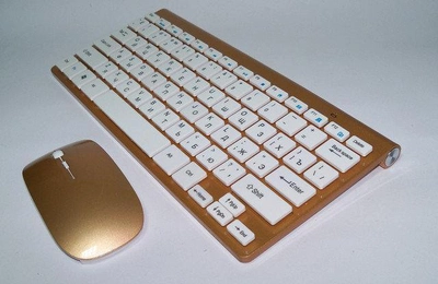 Беспроводный комплект (клавиатура и мышь) LVD 902 Gold