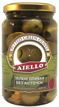 Оливки AIELLO Зелені без кісточок 300 г (4850002730759)