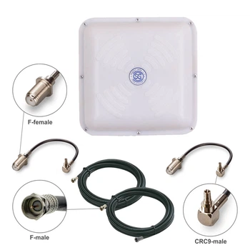 Комплект усиления сигнала 3G/4G LTE Energy MIMO 2x15 dBi + 2 кабеля по 10 метров + переходники CRC9