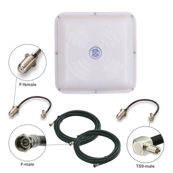 Комплект усиления сигнала 3G/4G LTE Energy MIMO 2x15 dBi + 2 кабеля по 5 метров + переходники TS9