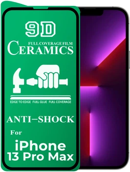 Защитная пленка Ceramics iPhone 13 Pro Max (керамическая 9D) (24177)