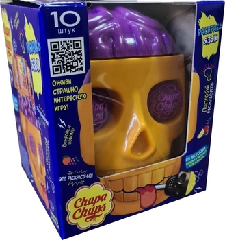 Леденцы карамельные Chupa Chups 3D Mini Skull 10 шт х 15 г (6921211118060)