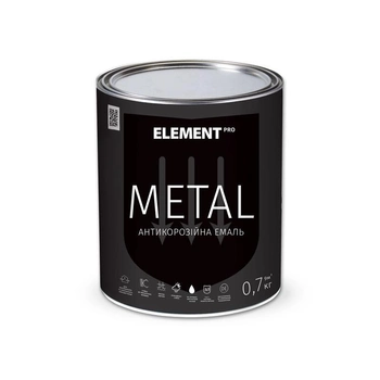 Антикоррозийная эмаль ELEMENT PRO METAL 0,7 кг ЖЕЛТАЯ