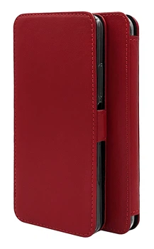 Чохол із натуральної шкіри Logarm Genuine Leather PRO для Xiaomi Redmi 12C / Poco C55 Червоний