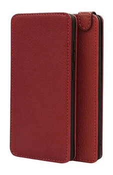 Чехол-флип Logarm Leather Flip для ZTE Blade V2020 Smart Красный