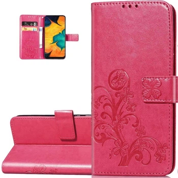 Чехол Clover для Samsung Galaxy M21 / M215 книжка кожа PU малиновый