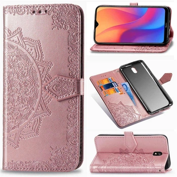 Чехол Vintage для Xiaomi Redmi 8A книжка кожа PU розовый