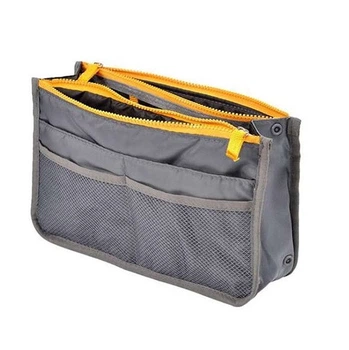 Органайзер в женскую сумку Bag-in-bag серый