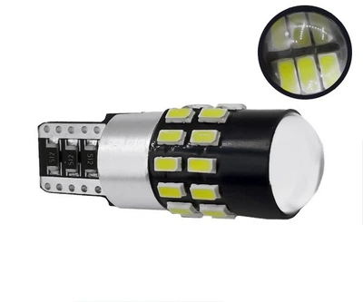 Светодиодная лампа Avolt W5W 3014-30smd биполярная белая canbus 12-24v (12520)