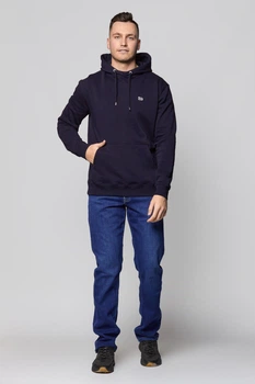 Худи Lee Plain Hoodie Regular Fit (L80YTJMA) Темно-синий S-00