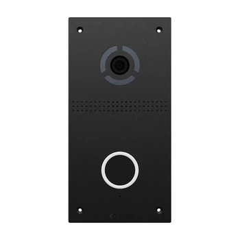 Виклична IP-відеопанель Bas-IP AV-05FD black з безконтактною кнопокою виклику