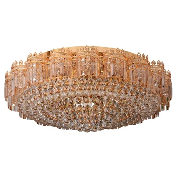 Люстра потолочная торт с подсветкой большая BCL-391S/19*E14+39 LED Brille L116-015