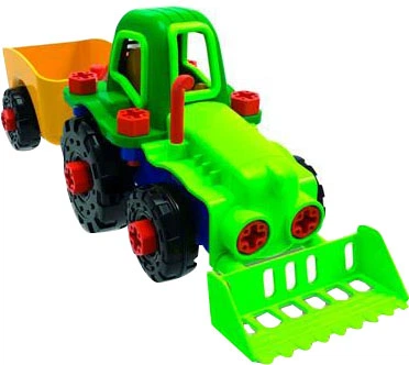 Конструктор Edu-Toys Трактор с инструментами (JS030) (4893338540302)