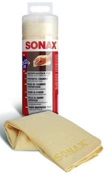 Синтетическая замша для сушки авто в тубе Sonax Synthetic Chamos Plus 43х32 см (417700)