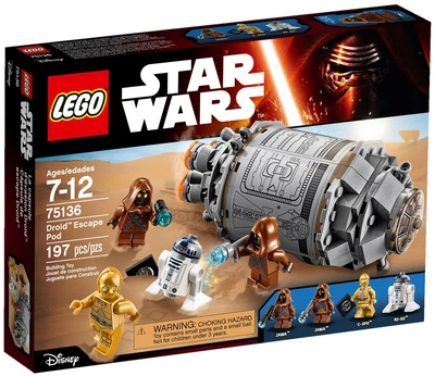 Конструктор LEGO 75136 Star Wars Рятувальвна капсула дроїдів