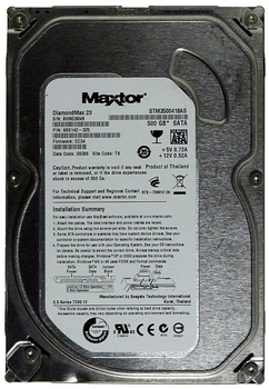 Накопитель HDD SATA 500GB Seagate Maxtor DiamondMax 23 7200rpm 16MB (STM3500418AS) гар. 12 мес. - Refubrished