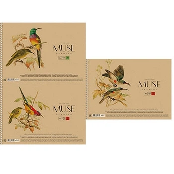 Альбом для рисования А4 30л спираль крафт-картон MUSE PB-SC-030-163