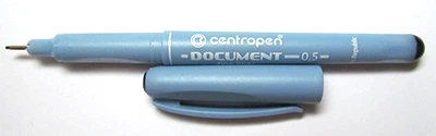 Линер 0,5мм черный Document Centropen 2631 7505