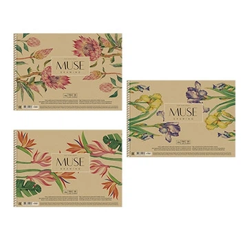 Альбом для рисования А4 30л спираль крафт-картон MUSE SC-030-159
