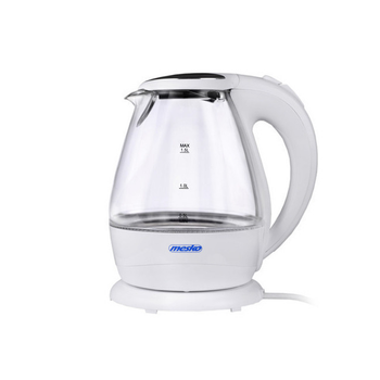 Чайник электрический стеклянный Mesko MS 1245 1.5 л White