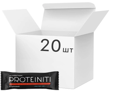 Упаковка протеиновых батончиков Proteiniti Ореховый 40 г х 20 шт (14820221410166)