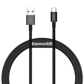 Кабель Baseus Superior Series USB 2.0 to USB-C PD 66W 6A Fast Charging 2m Black (CATYS-A01)
