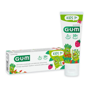 Зубная паста-гель для детей со вкусом клубники G.U.M Kids Monster 50мл (13143)