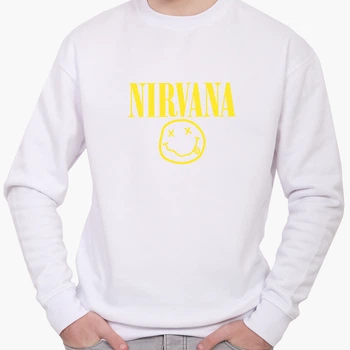 Свитшот мужской Нирвана (Nirvana) (8771-1964) Белый M