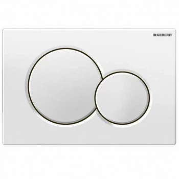 Кнопка слива для инсталляции GEBERIT SIGMA01 пластик двойная белая 115.770.11.5