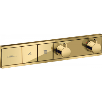 Внешняя часть смесителя без скрытой части HANSGROHE RainSelect золотой латунь 456x90мм 15380990
