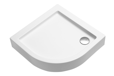 Поддон для душевой кабины KOLO Simplo 90x90x17см полукруглый акриловый без сифона белый XBN0691000