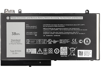 Акумуляторна батарея Dell RYXXH (11.4V, 3508 mAh, Li-Ion) для Latitude E5250 Latitude E5450 Latitude E5550 11-3150 11-3160