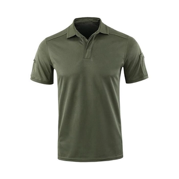 Тактическая мужская футболка Lesko A817 Green L форменная с коротким рукавом (K/OPT2_4855-15833)
