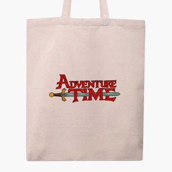 Эко сумка шоппер Время приключений (Adventure Time) (9227-1582) 41x35 см Бежевый