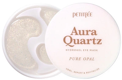 Гидрогелевые патчи для глаз Petitfee Aura Quartz Hydrogel Eye Mask Pure Opal с протеинами жемчуга и пудрой опала 40 шт (8809508850801)