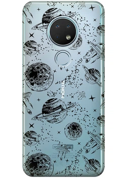 Силиконовый чехол iSwag для Nokia 6.2 Космос (M13155)