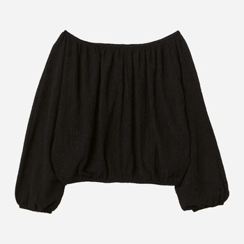 Блузка женская H&M 0674735 XS Черная (KAY2000001295205)